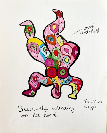 Lithografie De Saint Phalle - Nanas - Samuela