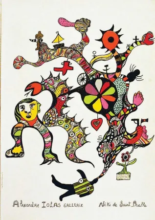 Lithografie De Saint Phalle - NIKI DE SAINT PHALLE, Beautiful large lithograph, Affiche 1993