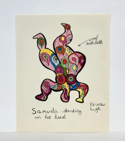 Lithografie De Saint Phalle - Samuela. 1966