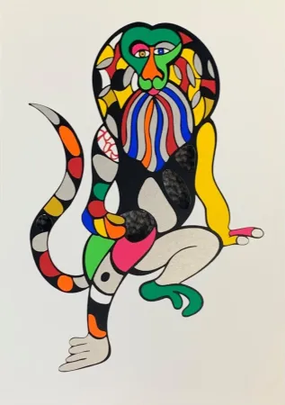 Zeefdruk De Saint Phalle - Singe-Lion