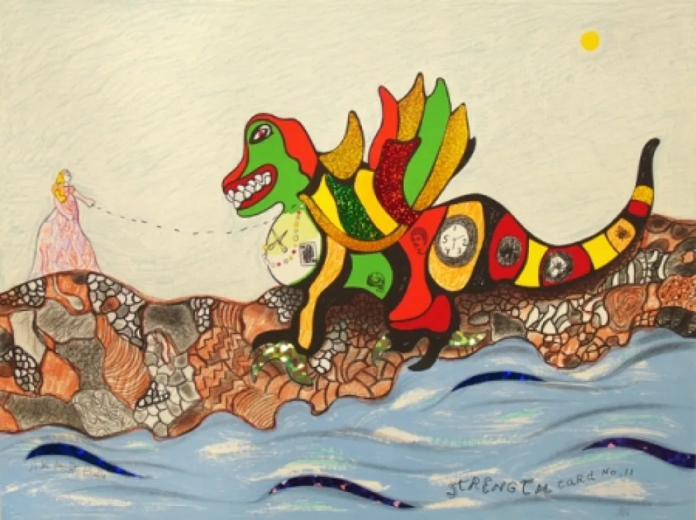 Lithografie De Saint Phalle - Strength Card No.11 