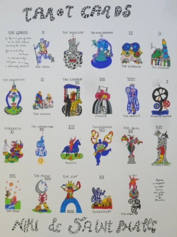 Zeefdruk De Saint Phalle - TAROTS CARDS
