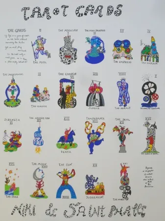 Zeefdruk De Saint Phalle - TAROTS CARDS