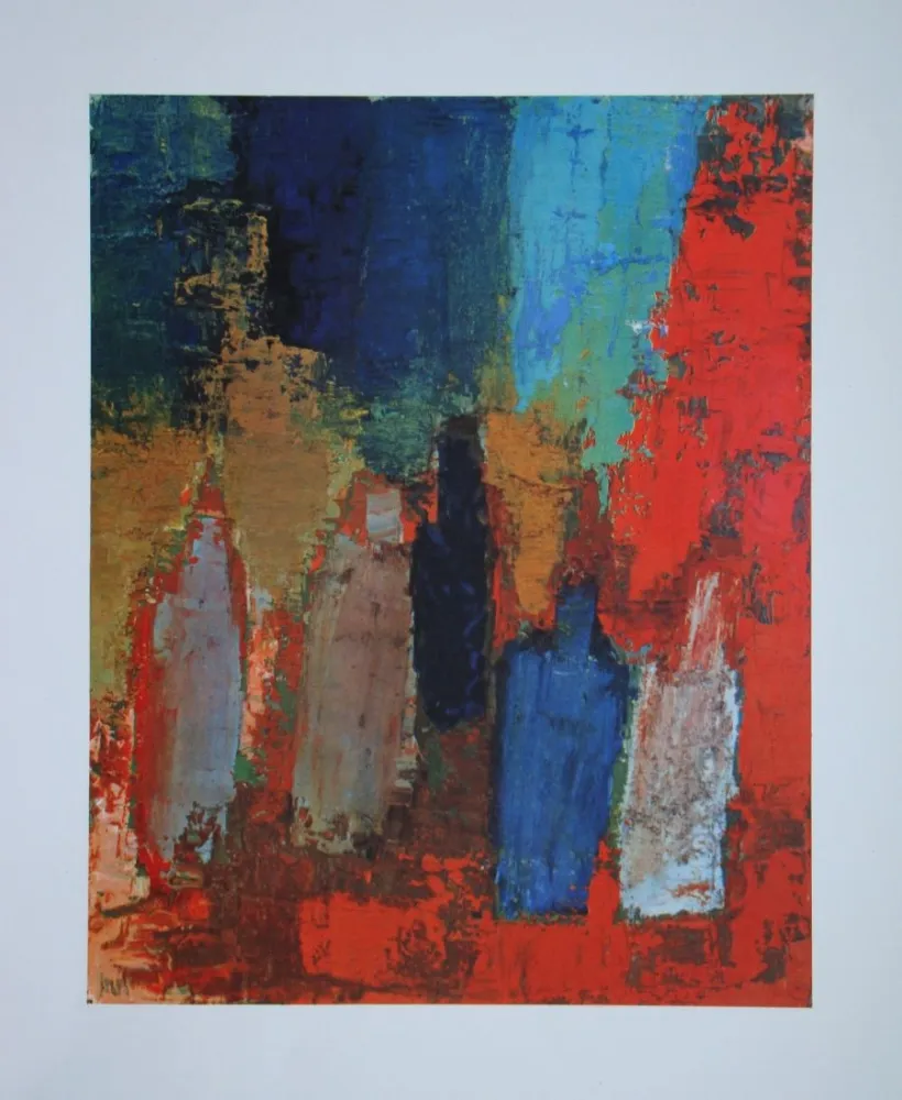 Lithografie De Stael - Bouteilles