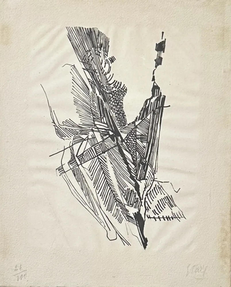 Lithografie De Stael - Composition