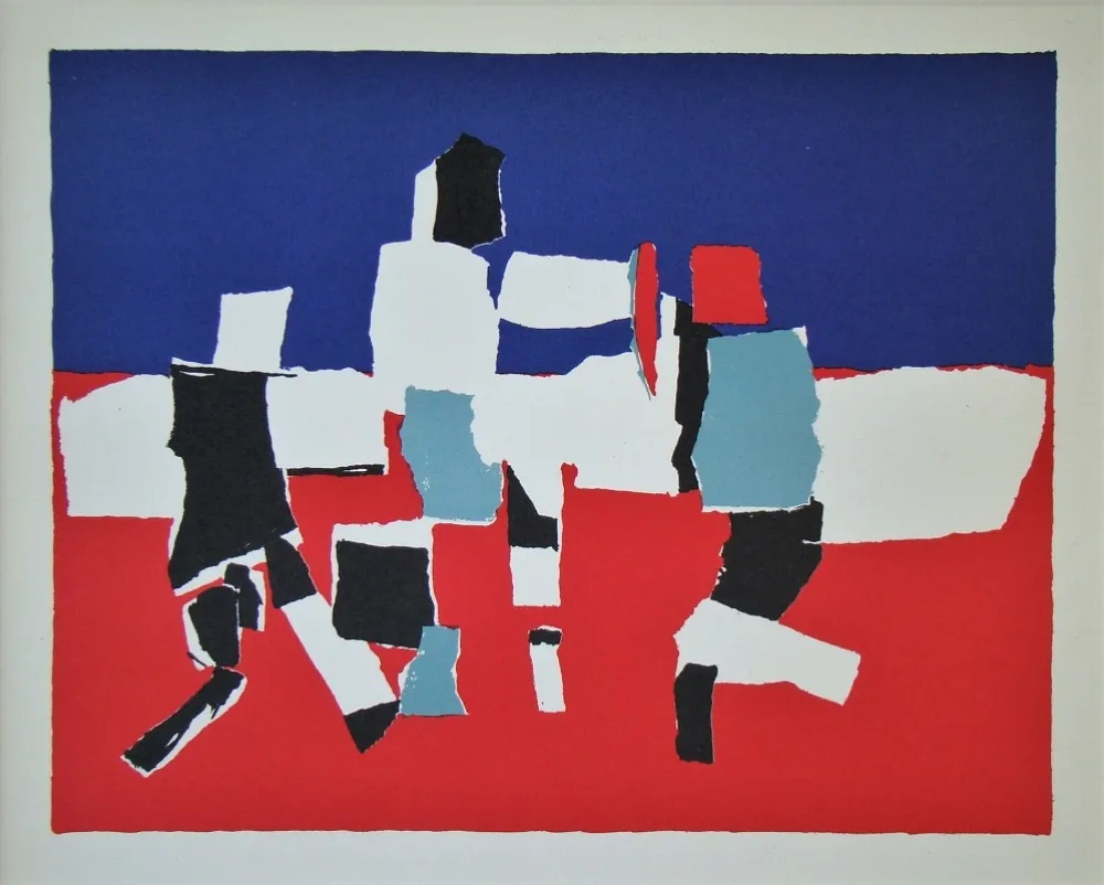 Lithografie De Stael - Composition - 1951