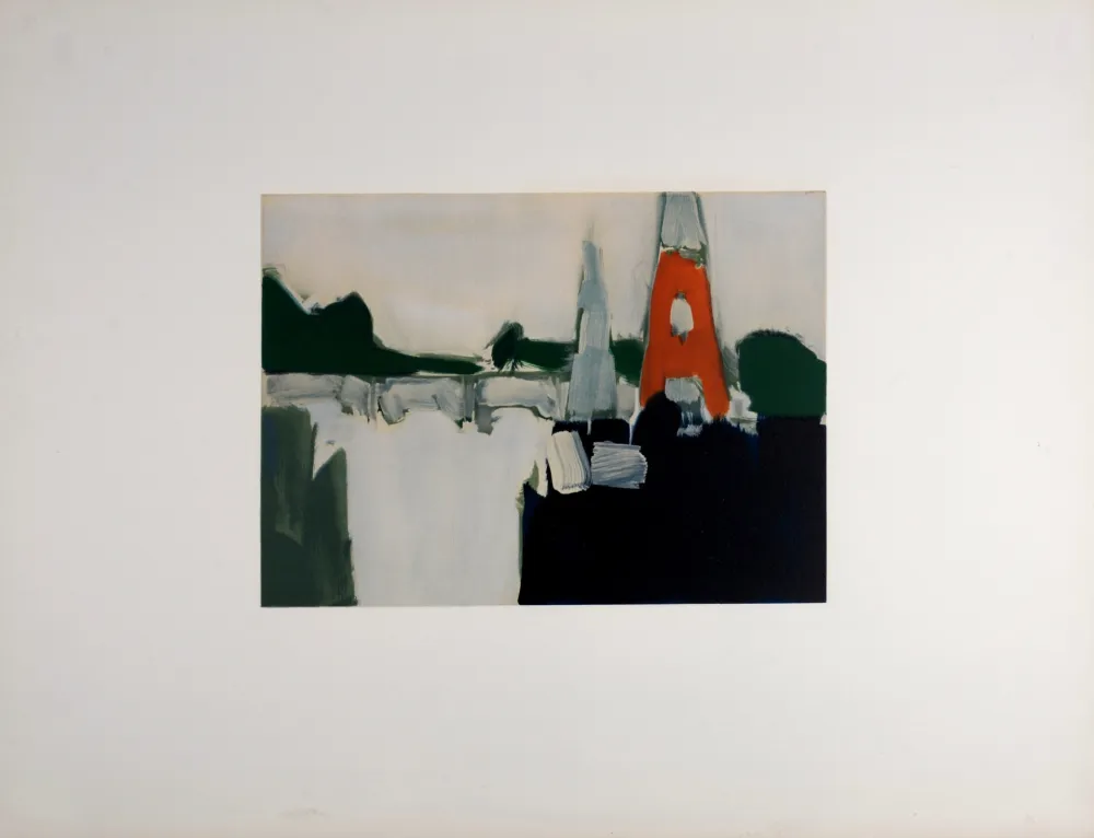 Lithografie De Stael - Paris, La Tour Eiffel, 1974