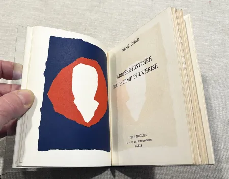 Geïllustreerd Boek De Stael - René Char : ARRIÈRE-HISTOIRE DU POÈME PULVÉRISÉ avec 1 lithographie icônique de Nicolas de Staël (1953)