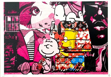 Digitale Print Death Nyc - Bart Graffiti