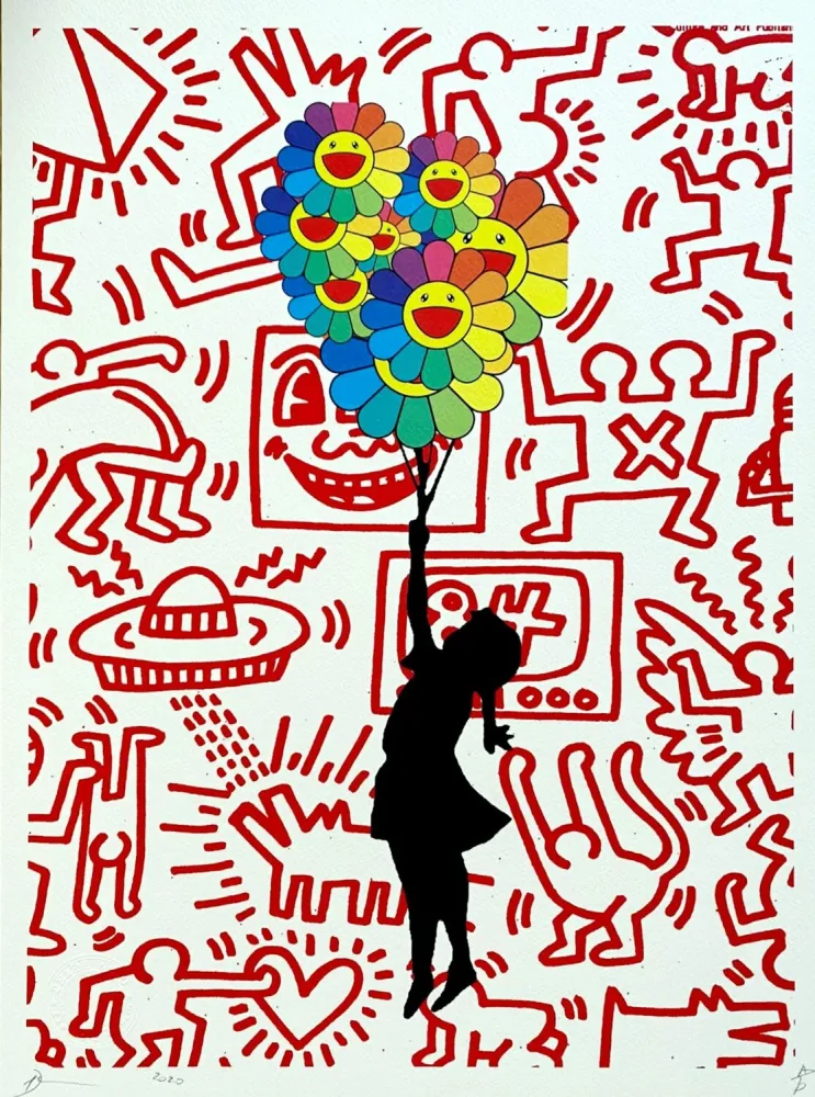 Digitale Print Death Nyc - Flying Balloon Girl