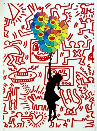 Digitale Print Death Nyc - Flying Balloon Girl