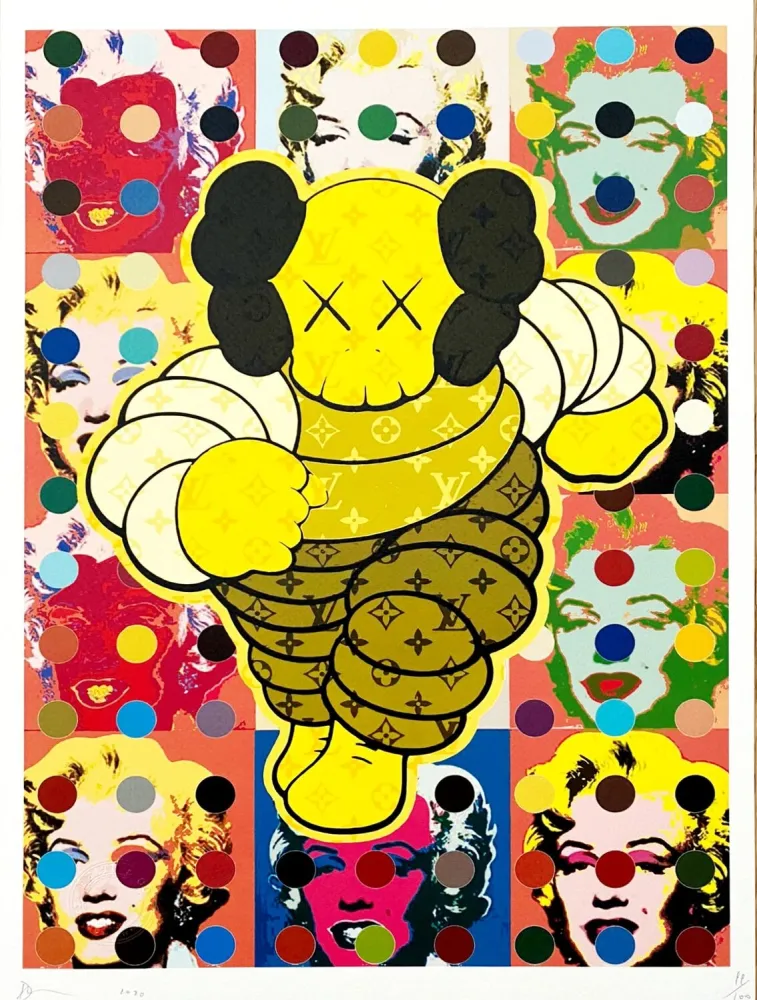 Digitale Print Death Nyc - Kaws Marilyn