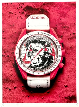 Digitale Print Death Nyc - Swatch Red Monkey
