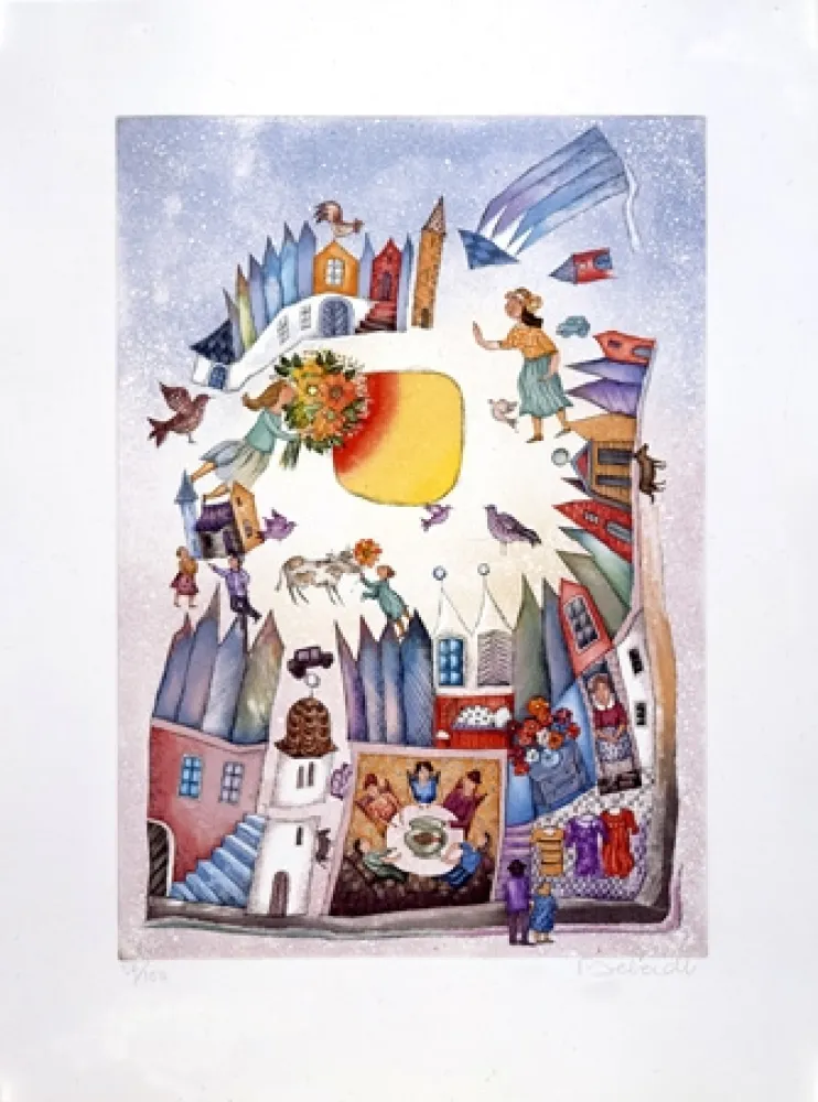 Ets En Aquatint Deberdt - Filonnière