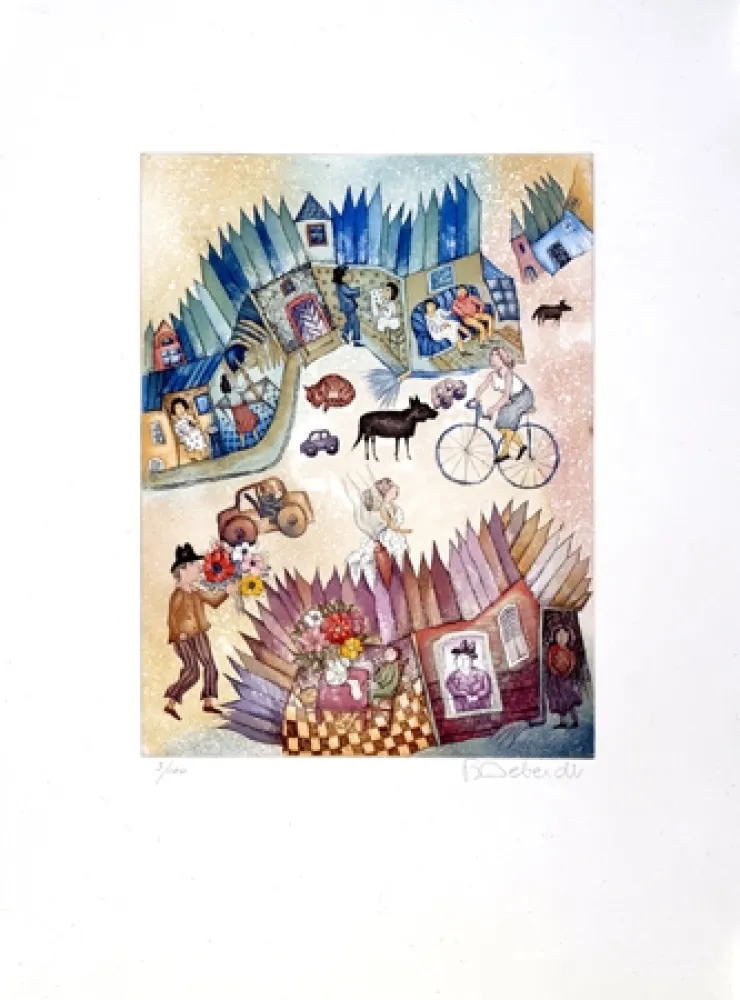 Ets En Aquatint Deberdt - Les sablons