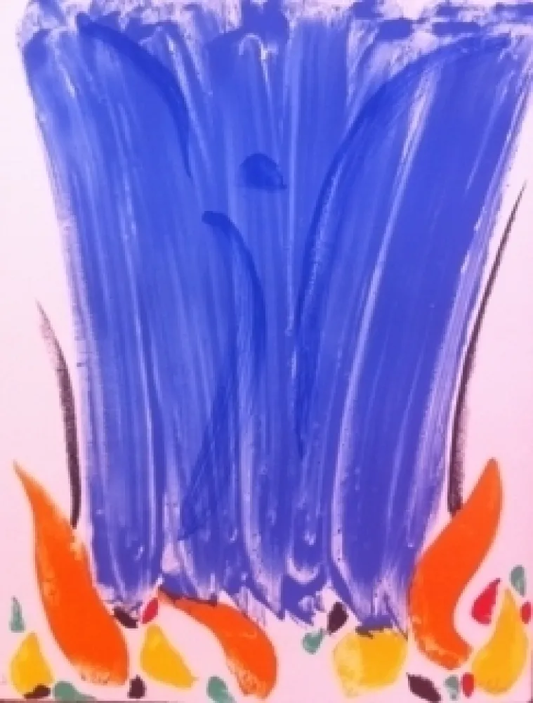 Lithografie Debré - Composition abstrait