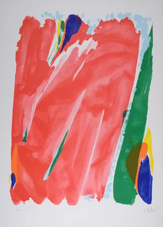 Lithografie Debré - Le Rideau rouge