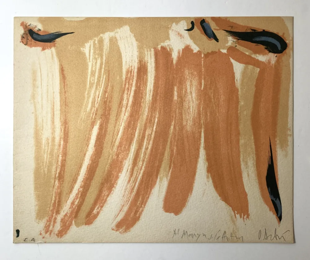 Lithografie Debré - Lithographie, 1984.