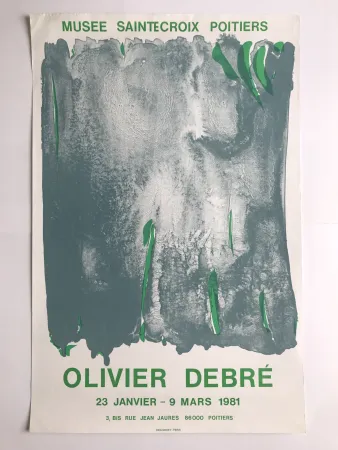 Poster Debré - Musée Sainte-Croix Poitiers / Signe-Paysage Tours