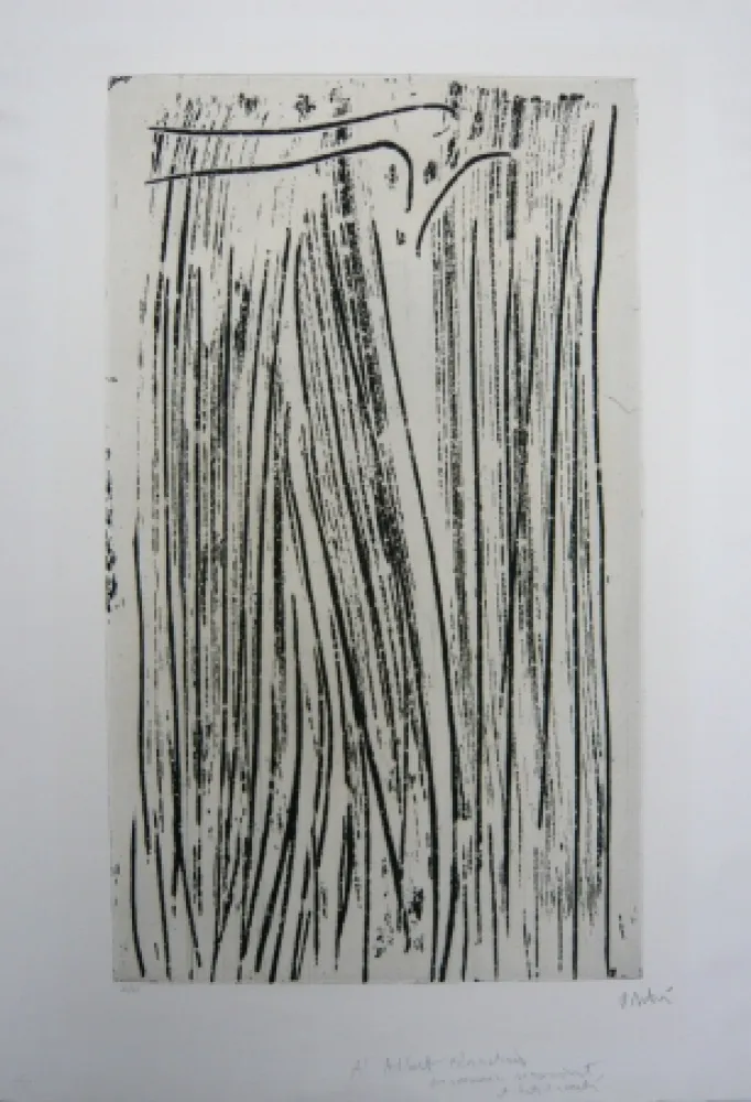 Ets En Aquatint Debré - Personnage signe