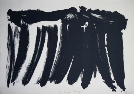 Lithografie Debré - Signe paysage 1986