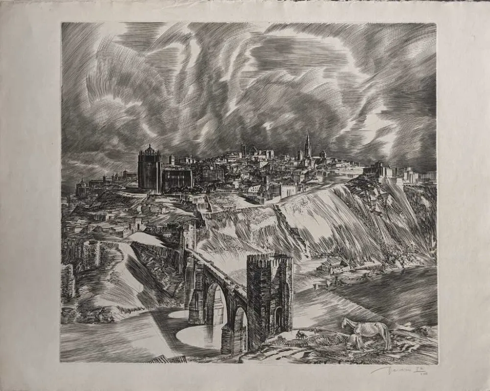 Ets Decaris - Toledo (Puente San Martín en largeur de loin)