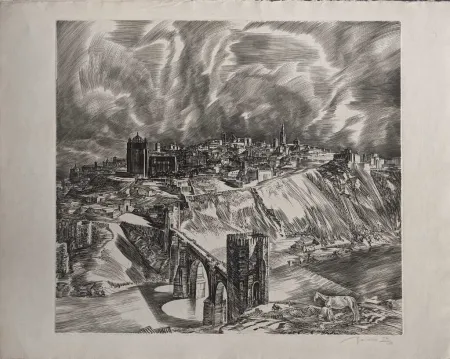 Ets Decaris - Toledo (Puente San Martín en largeur de loin)