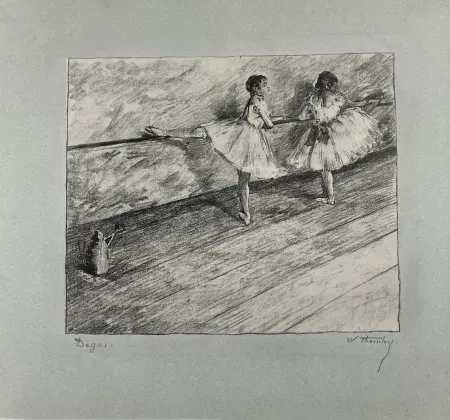 Lithografie Degas - A la barre. 1888-1889. 