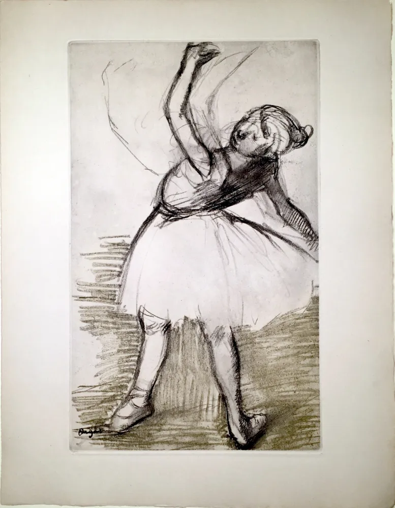 Ets En Aquatint Degas - Danseuse (étude, vers 1880)