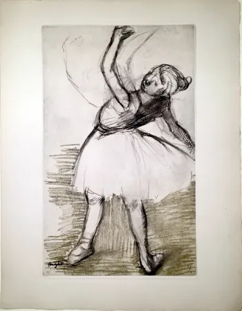Ets En Aquatint Degas - Danseuse (étude, vers 1880)