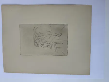 Ets Degas - Danseuse mettant son chausson