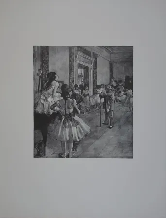 Houtsnede Degas - La classe de Danse