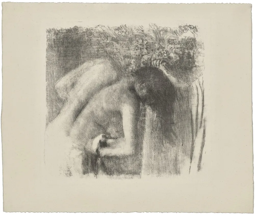Lithografie Degas - La sortie du bain