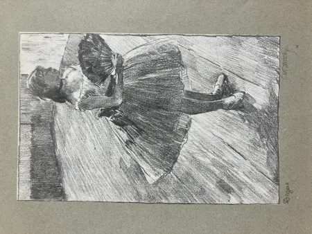 Lithografie Degas - Petite danseuse à l'éventail. 1888-1889