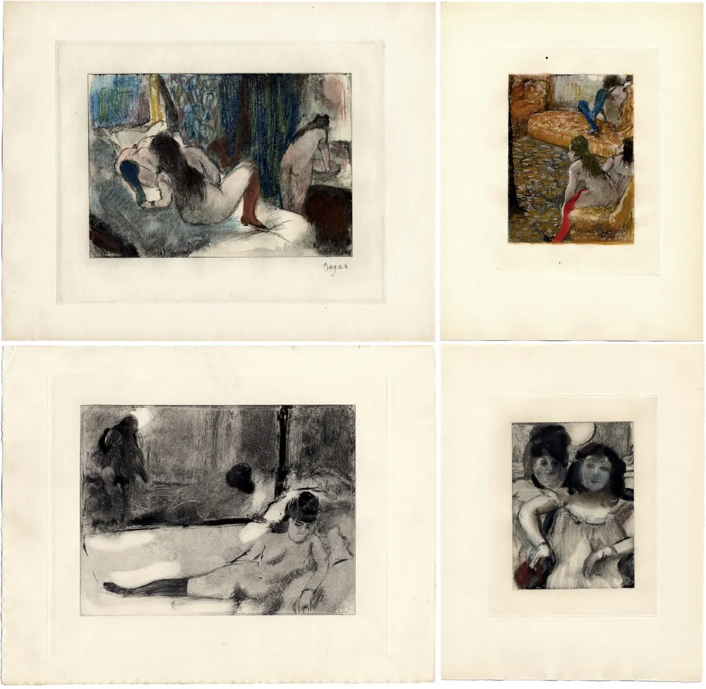 Geïllustreerd Boek Degas - Pierre Louys : MIMES DES COURTISANES. 22 Gravures (Paris 1935)