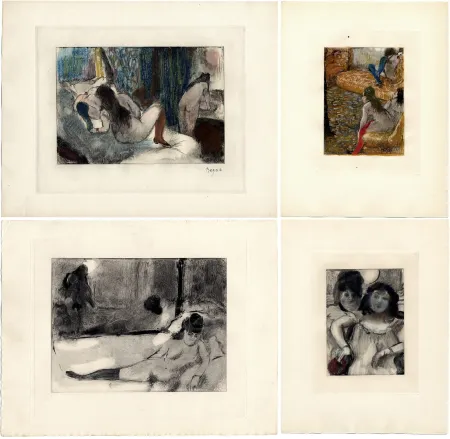 Geïllustreerd Boek Degas - Pierre Louys : MIMES DES COURTISANES. 22 Gravures (Paris 1935)