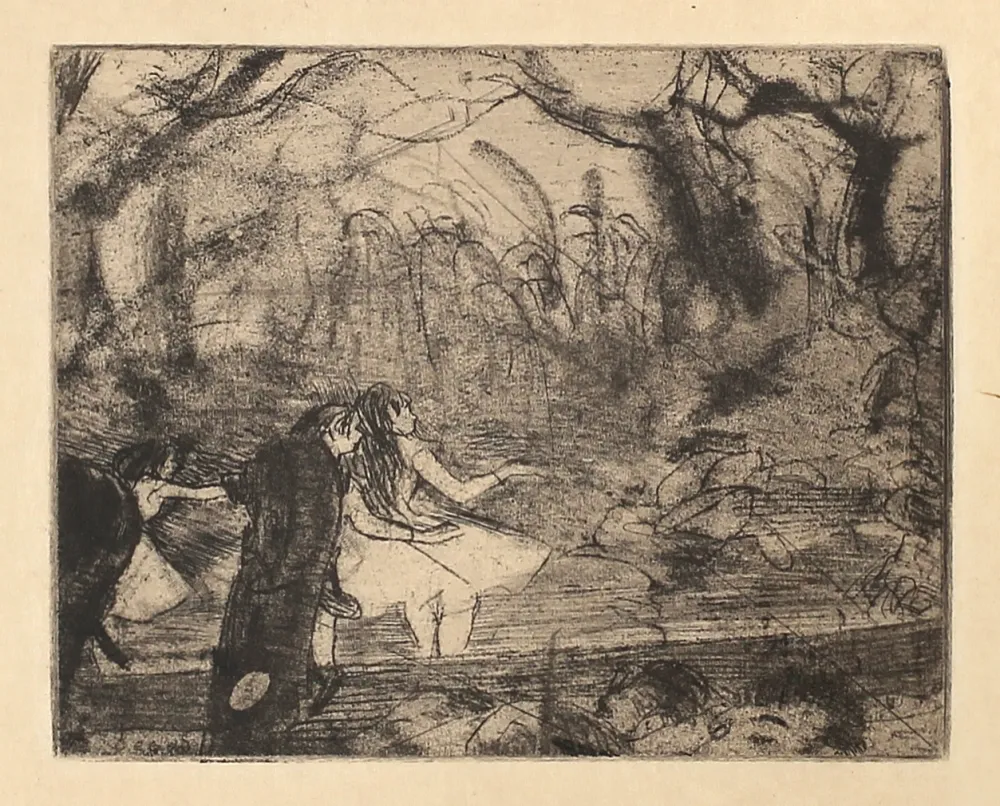 Ets En Aquatint Degas - Sur la scène 3