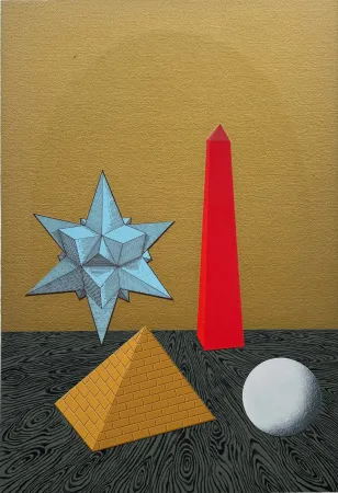 Zeefdruk Del Pezzo - Astrazione II