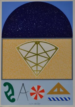 Zeefdruk Del Pezzo - Cielo stellato