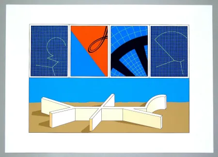 Lithografie Del Pezzo - Composizione