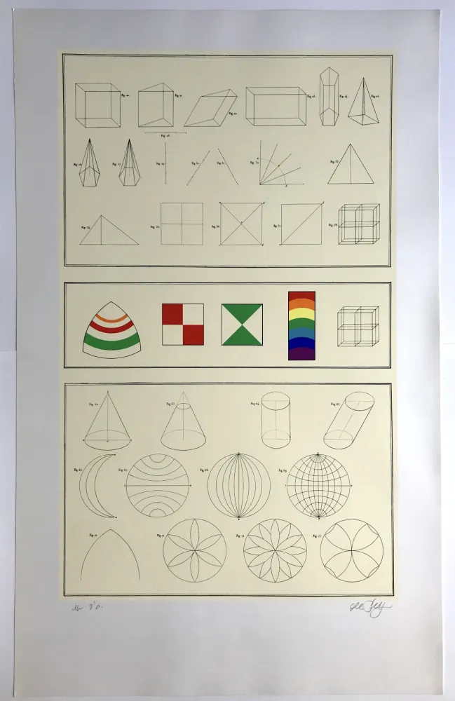 Zeefdruk Del Pezzo - Géométrie tridimensionnelle