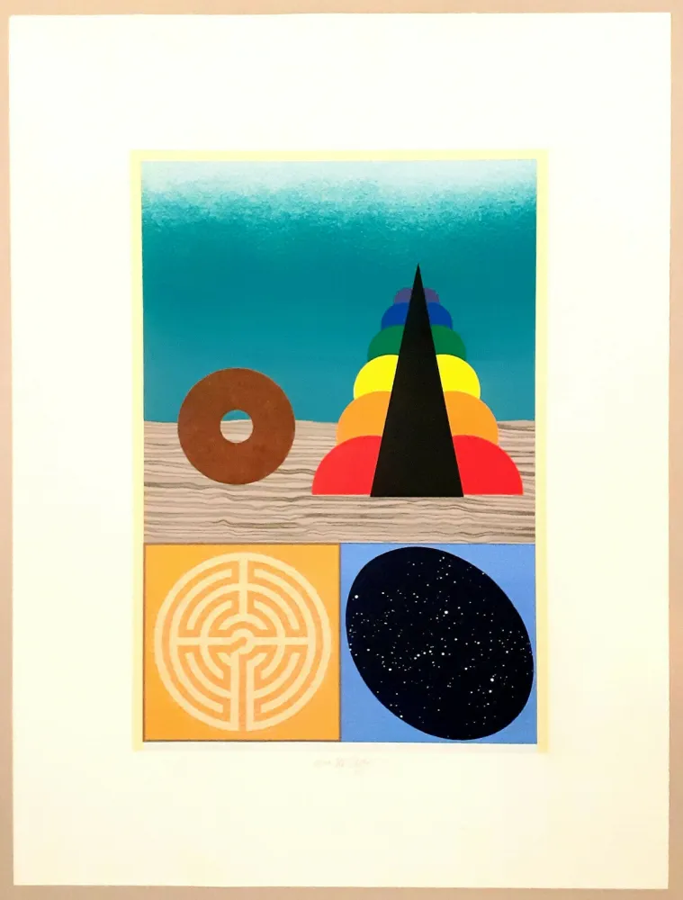 Zeefdruk Del Pezzo - Vino fallacia filo solvitur