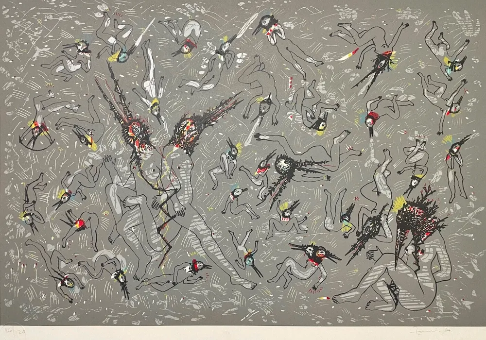 Zeefdruk Del Rio - Cuerpos celestial