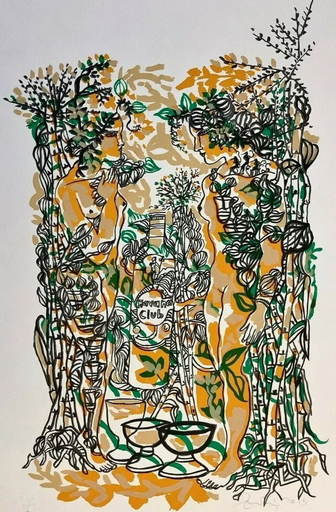 Lithografie Del Rio - Dos Mujeres