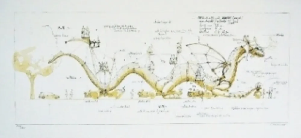 Lithografie Delarozière - Le Dragon