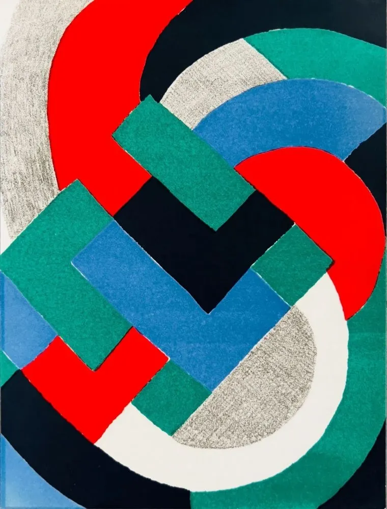 Lithografie Delaunay - Abstract Composition