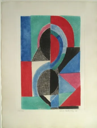 Aquatint Delaunay - Avec moi-meme
