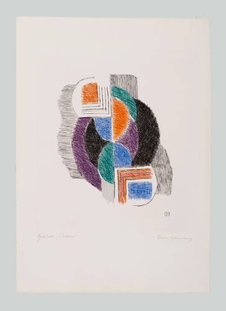 Gravure Delaunay - Composition