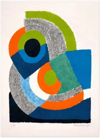 Lithografie Delaunay - Courbe Verte