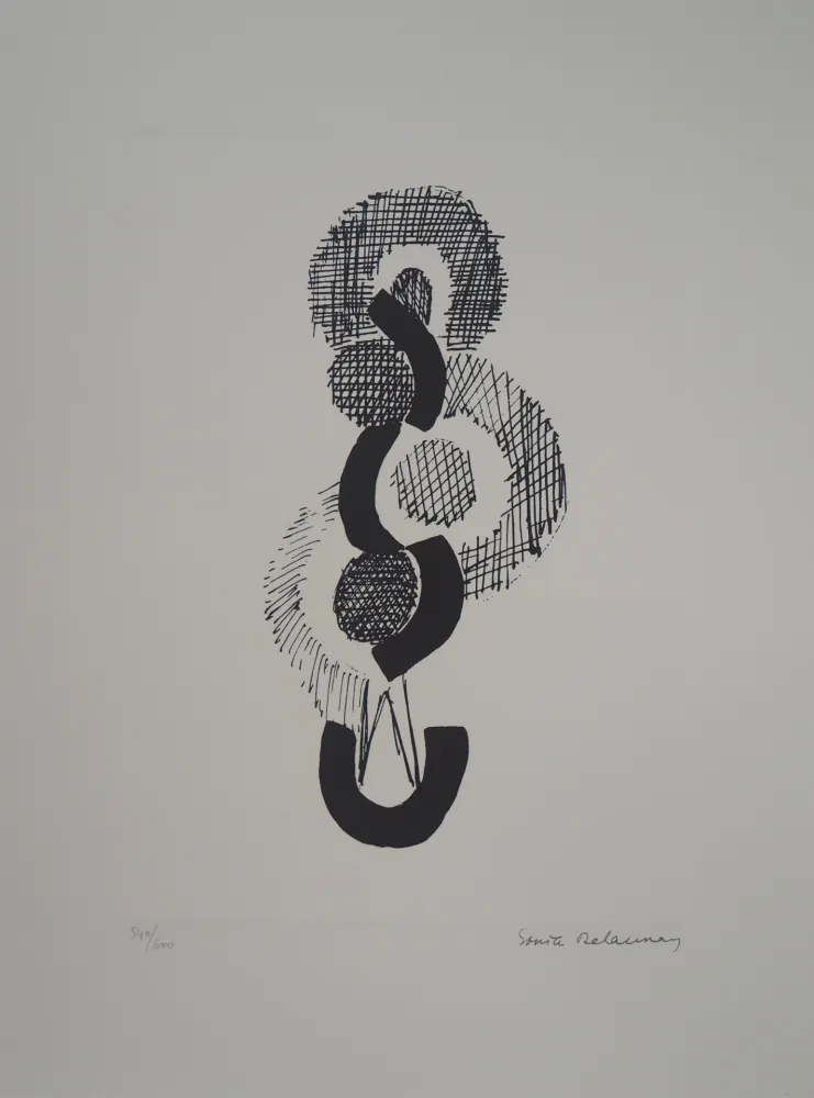 Lithografie Delaunay - Danse, rythme sans fin
